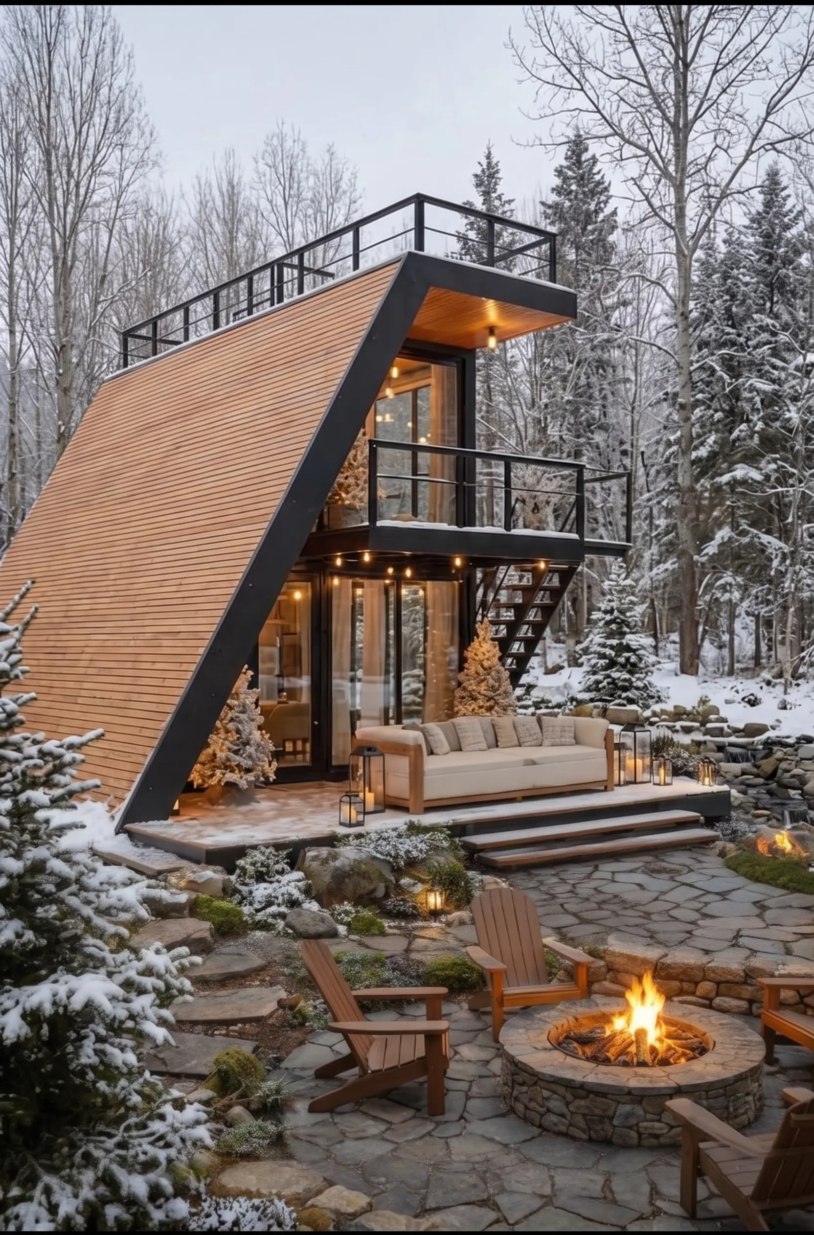 Pine One Terrace Lounge Rendering Murree